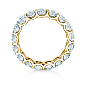 Verlovingsring Oval Cut Infinity in 9K geelgoud met Lab-grown diamanten 1,84ct E/VS