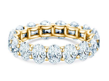 Verlovingsring Oval Cut Infinity in 9K geelgoud met Lab-grown diamanten 1,84ct E/VS
