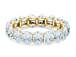 Verlovingsring Oval Cut Infinity in 9K geelgoud met Lab-grown diamanten 1,84ct E/VS