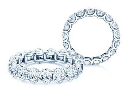 Verlovingsring Oval Cut Infinity in 14K witgoud met Lab-grown diamanten 1,84ct E/VS