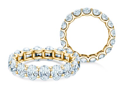 Verlovingsring Oval Cut Infinity in 9K geelgoud met Lab-grown diamanten 1,84ct E/VS