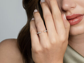 Verlovingsring Peak in 14K witgoud met diamanten 0,36ct G/SI