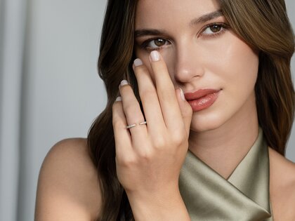 Verlovingsring Peak in 14K witgoud met diamanten 0,36ct G/SI