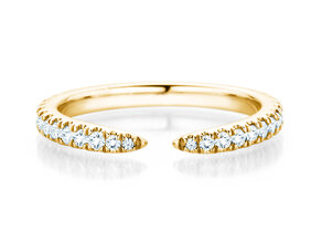 Verlovingsring Peak in 14K geelgoud met diamanten 0,36ct G/SI