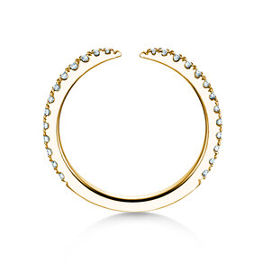 Verlovingsring Peak in 14K geelgoud met diamanten 0,36ct G/SI