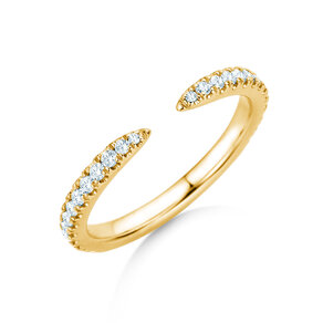 Verlovingsring Peak in 14K geelgoud met diamanten 0,36ct G/SI