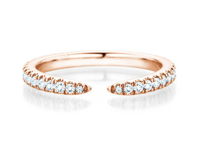 Verlovingsring Peak in 18K roségoud met diamanten 0,36ct G/SI