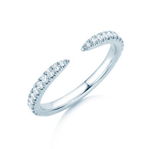 Verlovingsring Peak in 14K witgoud met diamanten 0,36ct G/SI