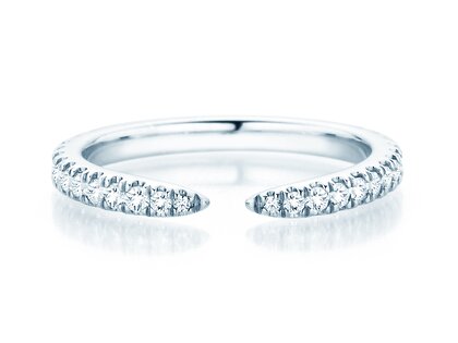 Verlovingsring Peak in 14K witgoud met diamanten 0,36ct G/SI