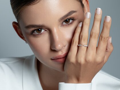Verlovingsring Peak in 14K witgoud met diamanten 0,36ct G/SI
