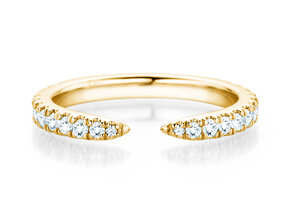 Verlovingsring Peak in 14K geelgoud met diamanten 0,44ct G/SI