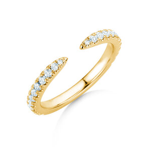Verlovingsring Peak in 14K geelgoud met diamanten 0,44ct G/SI