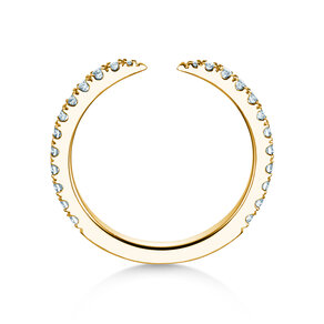 Verlovingsring Peak in 14K geelgoud met diamanten 0,44ct G/SI