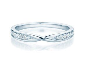 Verlovingsring Spin Diamonds in 14K witgoud met diamanten 0,21ct G/SI