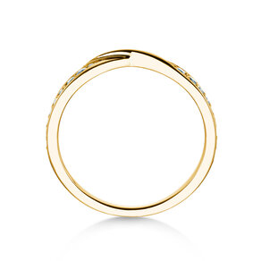 Verlovingsring Spin Diamonds in 14K geelgoud met diamanten 0,21ct G/SI