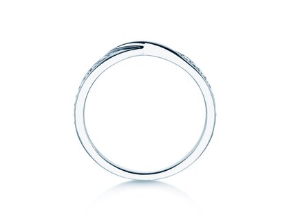 Verlovingsring Spin Diamonds in 14K witgoud met diamanten 0,21ct G/SI