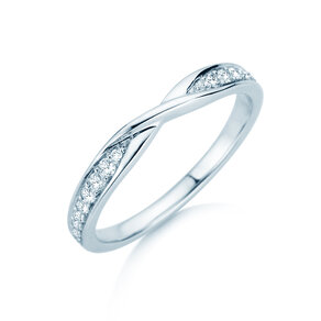 Verlovingsring Spin Diamonds in 14K witgoud met diamanten 0,21ct G/SI