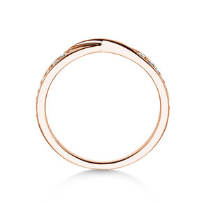 Verlovingsring Spin Diamonds in 14K roségoud met diamanten 0,21ct G/SI