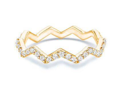 Verlovingsring Tide in 14K geelgoud met diamanten 0,29ct G/SI