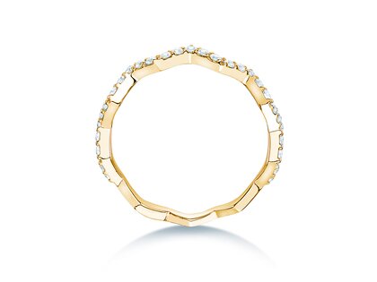 Verlovingsring Tide in 14K geelgoud met diamanten 0,29ct G/SI