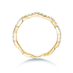 Verlovingsring Tide in 14K geelgoud met diamanten 0,29ct G/SI
