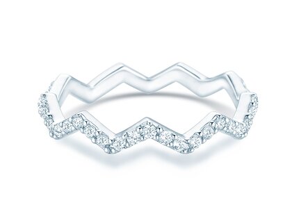 Verlovingsring Tide in 9K witgoud met diamanten 0,29ct G/SI
