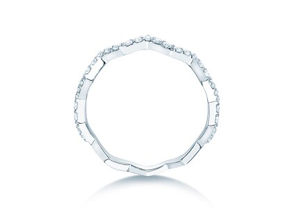 Verlovingsring Tide in 9K witgoud met diamanten 0,29ct G/SI