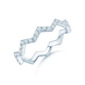 Verlovingsring Tide in 9K witgoud met diamanten 0,29ct G/SI