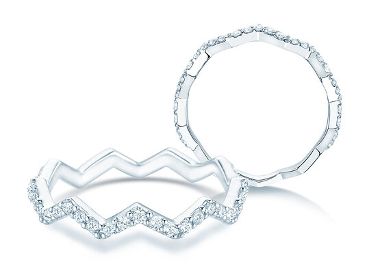 Verlovingsring Tide in 9K witgoud met diamanten 0,29ct G/SI