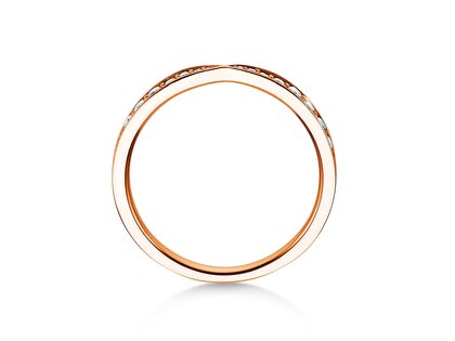 Verlovingsring V-Eternity in 18K roségoud met diamanten 0,30ct G/SI