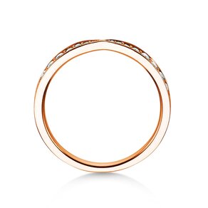 Verlovingsring V-Eternity in 18K roségoud met diamanten 0,30ct G/SI