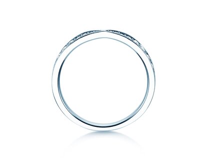 Verlovingsring V-Eternity in 14K witgoud met diamanten 0,30ct G/SI