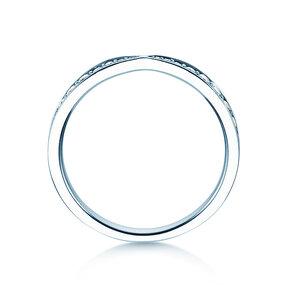 Verlovingsring V-Eternity in 14K witgoud met diamanten 0,30ct G/SI