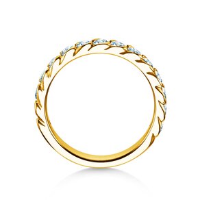 Verlovingsring Wave in 14K geelgoud met diamanten 1,30ct G/SI
