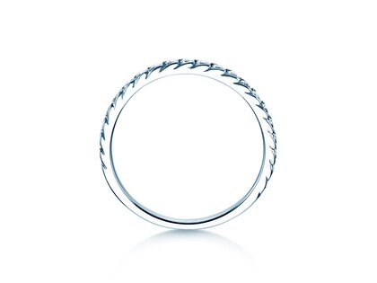 Verlovingsring Wave in 14K witgoud met diamanten 0,33ct G/SI