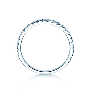 Verlovingsring Wave in 14K witgoud met diamanten 0,33ct G/SI