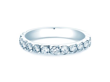 Verlovingsring Wave in 14K witgoud met diamanten 1,30ct G/SI