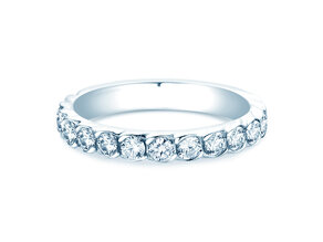 Verlovingsring Wave in 14K witgoud met diamanten 1,30ct G/SI