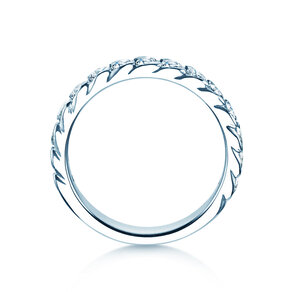 Verlovingsring Wave in 14K witgoud met diamanten 1,30ct G/SI