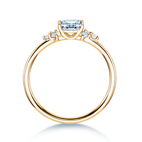 Verlovingsring Blossom Emerald in 14K geelgoud met natuurlijke diamanten 0,22ct G/VS