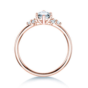 Verlovingsring Blossom Marquise in 9K roségoud met natuurlijke diamanten 0,29ct G/SI