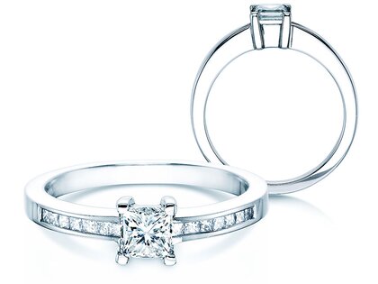 Verlovingsring Chloe in 14K witgoud met diamanten 0,50ct G/SI