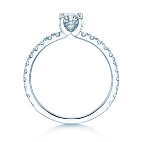 Verlovingsring Classic 4 Cushion Pavé