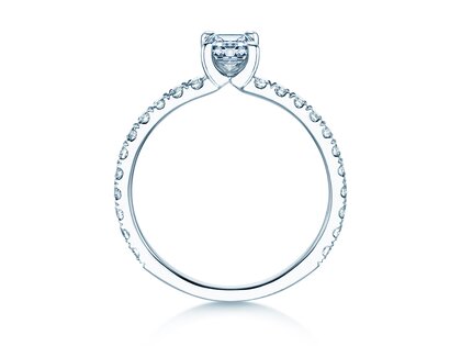 Verlovingsring Classic 4 Emerald Pavé