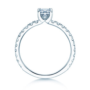 Verlovingsring Classic 4 Emerald Pavé