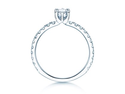Verlovingsring Classic 4 Marquise Pavé