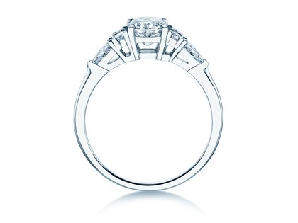 Verlovingsring Cushion Marquise in 9K witgoud met Lab-grown diamanten 1,28ct E/VS
