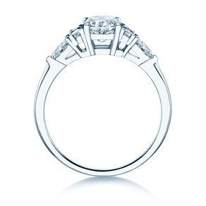 Verlovingsring Cushion Marquise in 9K witgoud met Lab-grown diamanten 1,28ct E/VS