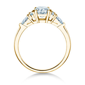 Verlovingsring Cushion Marquise in 9K geelgoud met Lab-grown diamanten 1,28ct E/VS