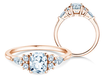 Verlovingsring Cushion Marquise Lab-grown diamant